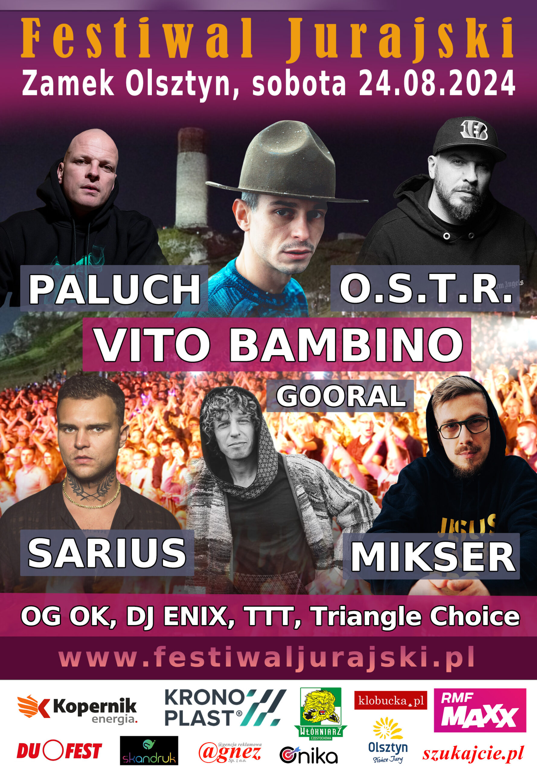 Paluch, Vito Bambino, Sarius, O.S.T.R., Mikser, Gooral, OG OK, DJ ENIX, TTT, Triangle Choice